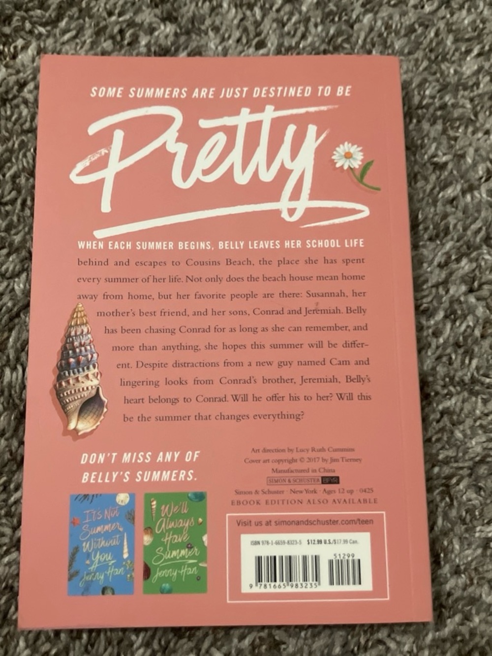 Target Pink "Pretty" Beach Novel Back Cover Art
